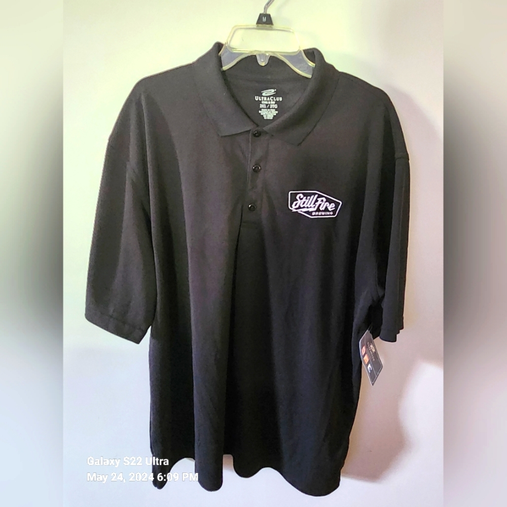 Mens polo with logo